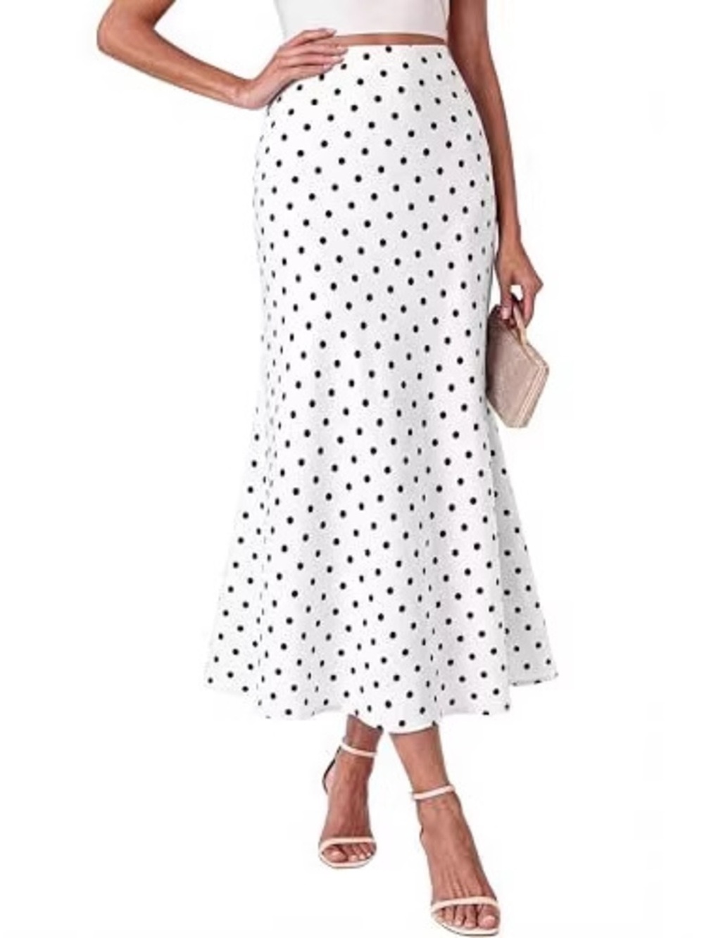 High-Waisted Mermaid Midi Skirt